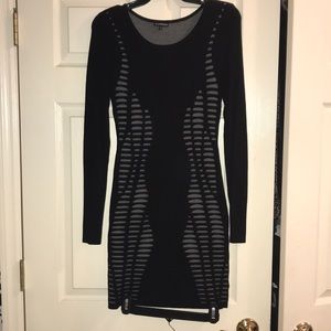Express two tone sweater dress